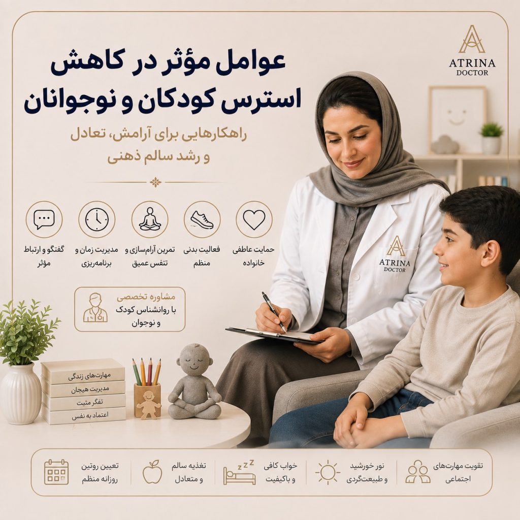 کاهش استرس کودکان و نوجوانان با حمایت خانواده و مدیریت اضطراب