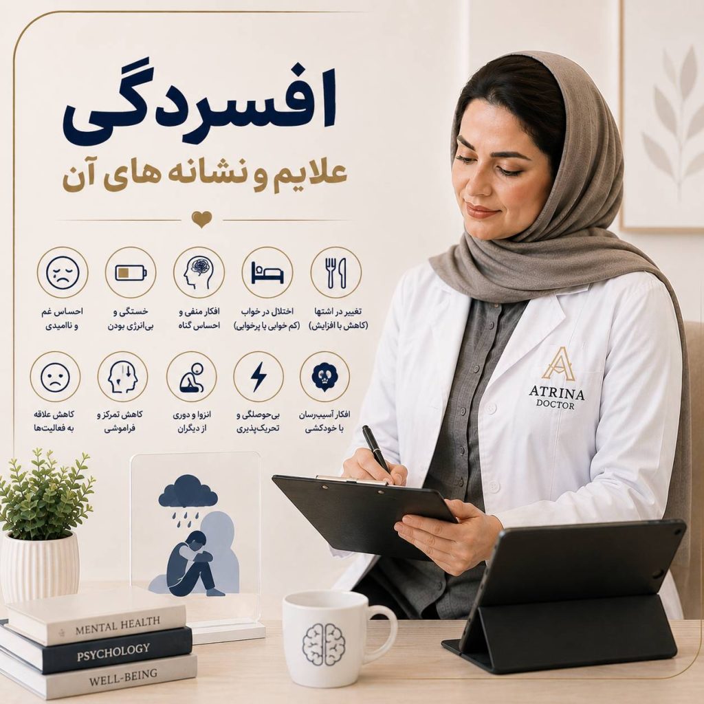 علائم افسردگی ونشانه های اختلال افسردگی