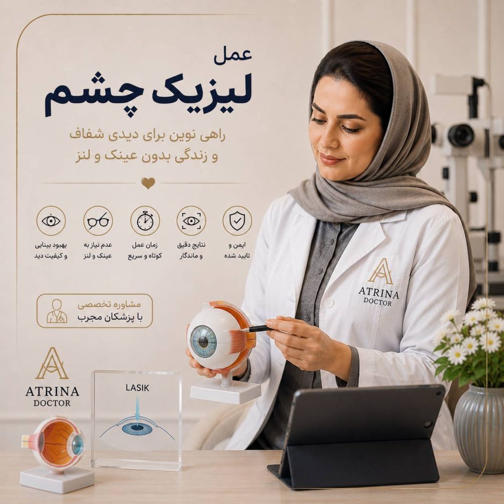 عمل لیزیک چشم برای اصلاح عیوب انکساری و بهبود دید